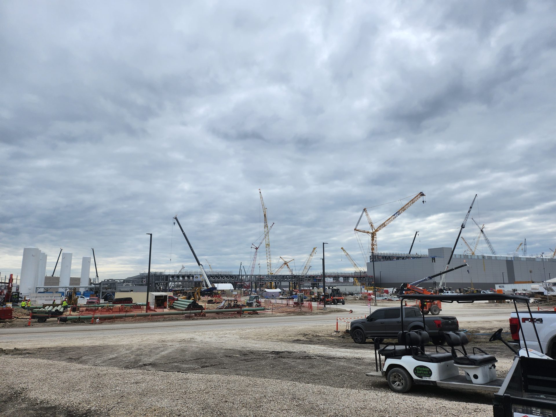 Samsung Taylor semiconductor fab construction site in Texas