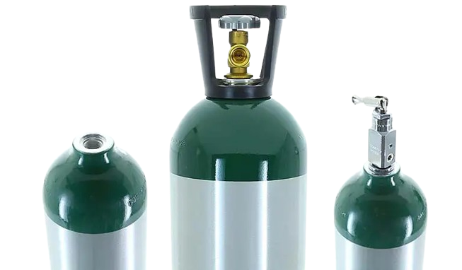 Medical aluminum oxygen cylinder